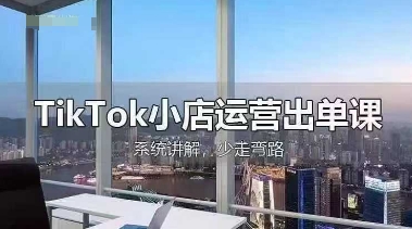 TikTok小店运营出单课，从开店选品、运营出单、发货回款，进行全流程讲解-青年云网创—高质量项目商城